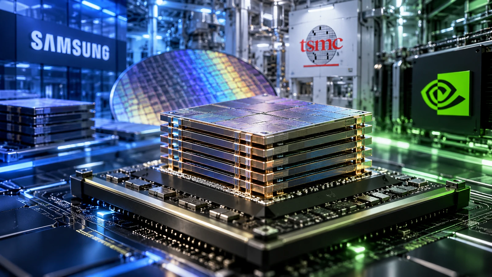 삼성전자 NVHBM과 TSMC 3나노 반도체 이미지